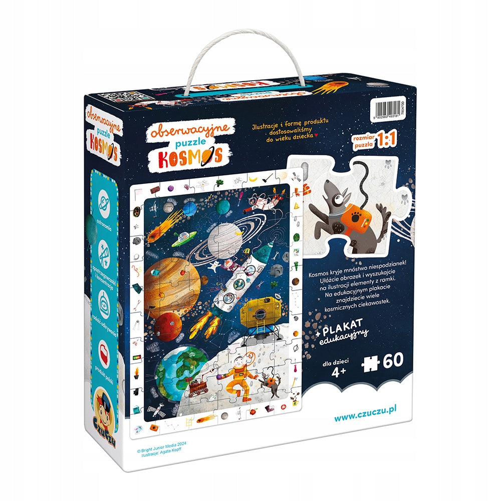 CzuCzu Observational puzzle 60 el. Space 93181 4+