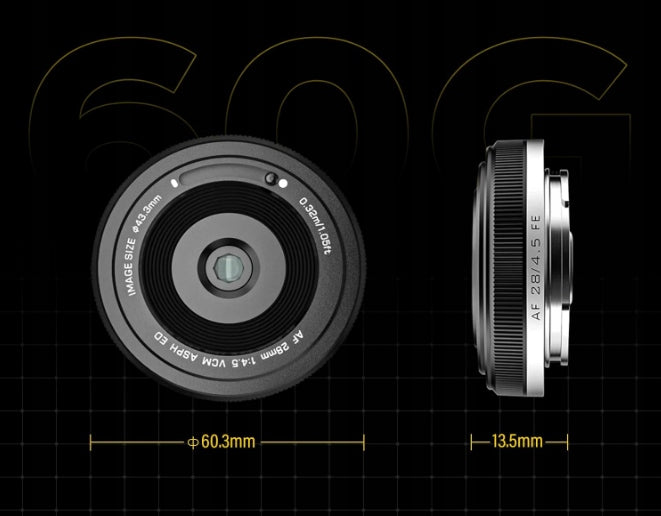 DA615 Viltrox Sony E VILTROX 28mm F4.5 Sony FE Lens Brand Viltrox