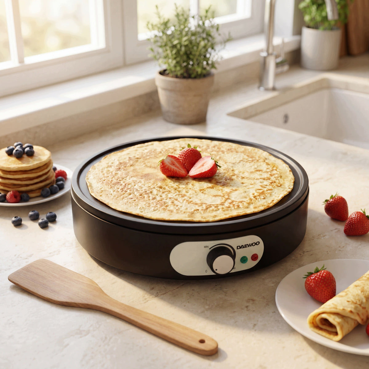 DAEWOO DCRP-615 – ELECTRIC PANCAKE MAKER 1000 W Manufacturer code DCRP-615