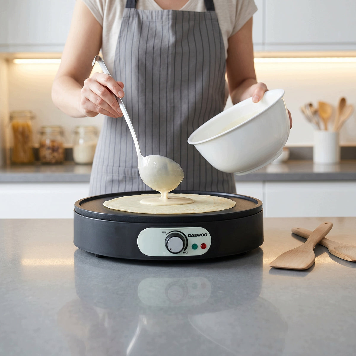 DAEWOO DCRP-615 – ELECTRIC PANCAKE MAKER 1000 W Packaging status original