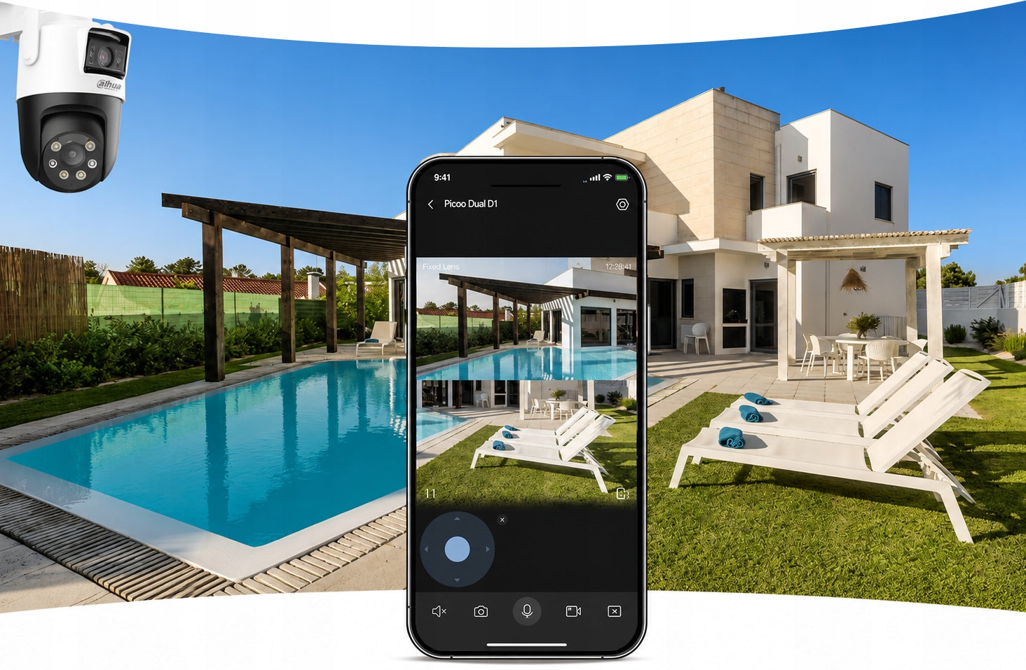DAHUA 10MP ROTATING DUAL LENS AI TRACKING FULL COLOR IP66 Product weight with unit packaging 0.8 kg