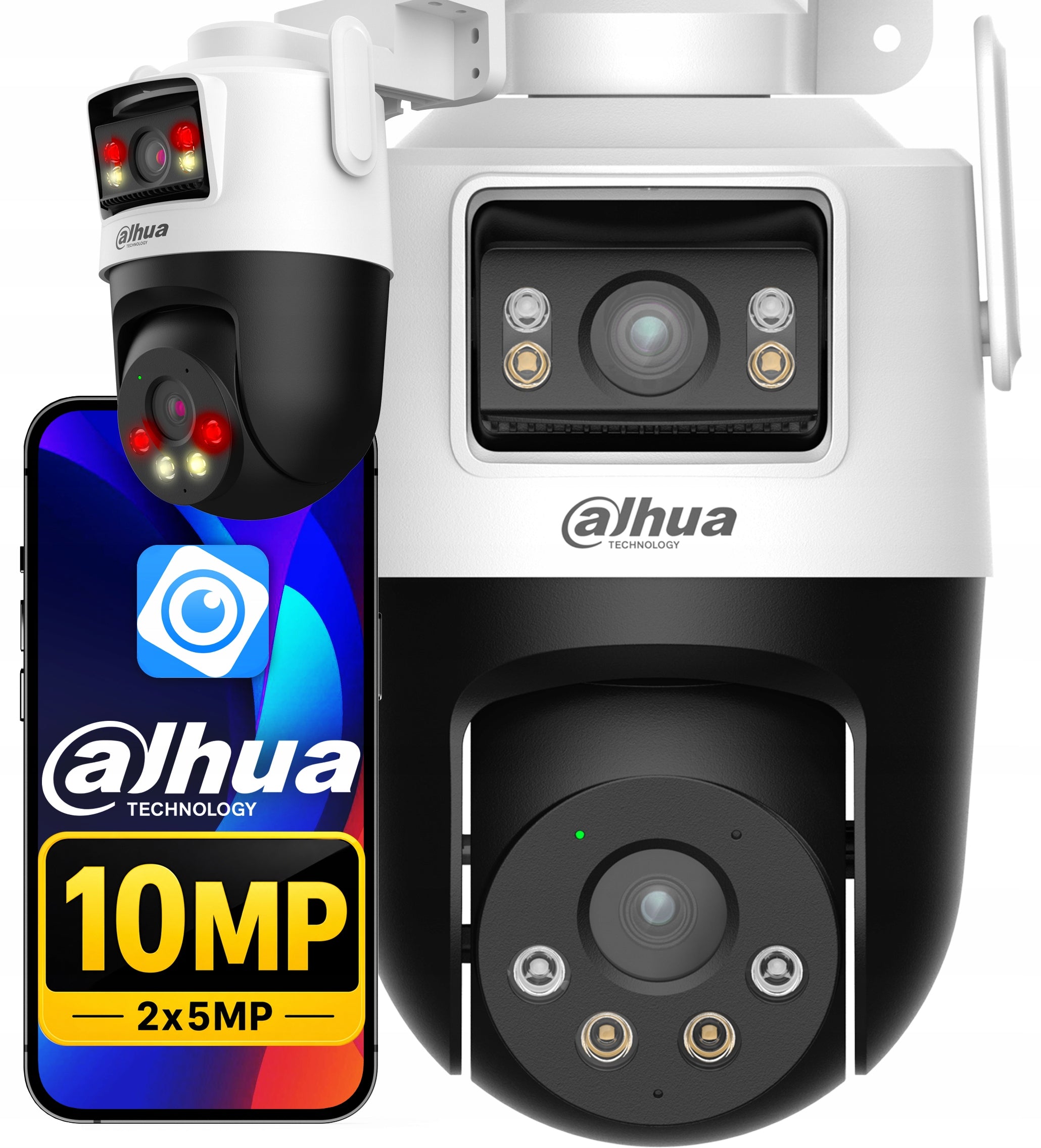 DAHUA 10MP ROTATING DUAL LENS AI TRACKING FULL COLOR IP66