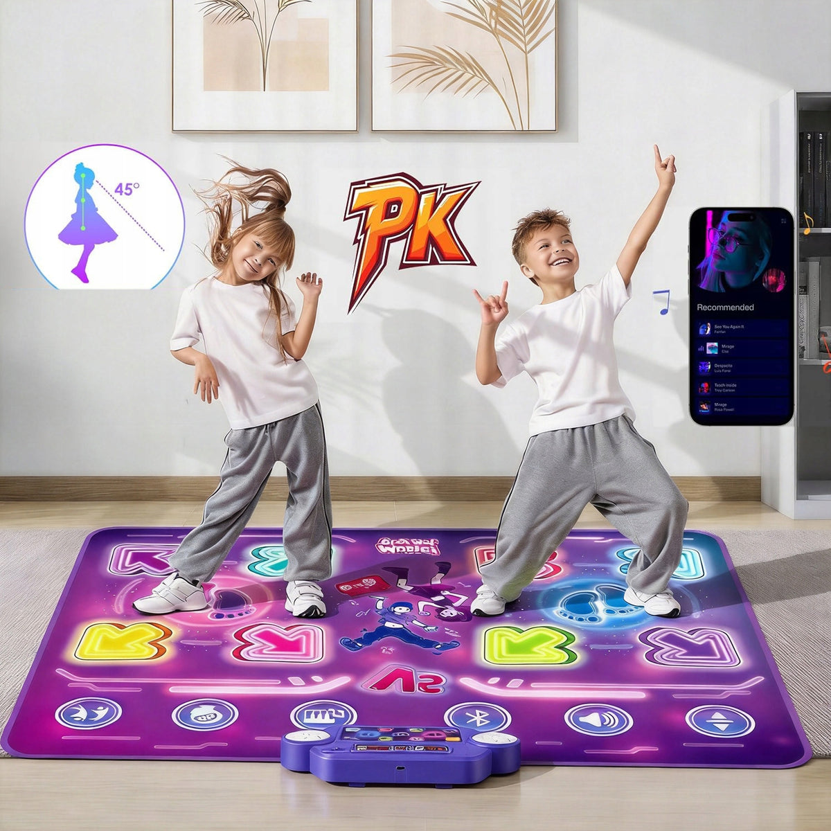 DANCE MAT FOR 2 PEOPLE BLUETOOTH NON-SLIP INTERACTIVE FOR CHILDREN Manufacturer code oiqytyuioqqw