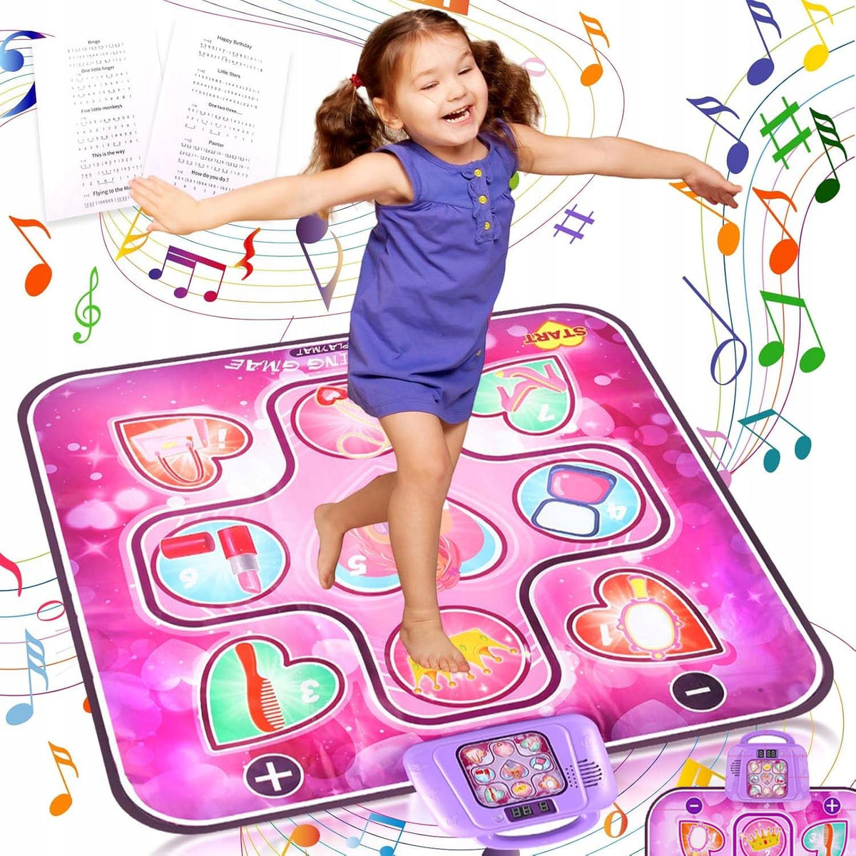 DANCE MAT FOR CHILDREN INTERACTIVE TO DANCE MUSICAL TOY GIFT