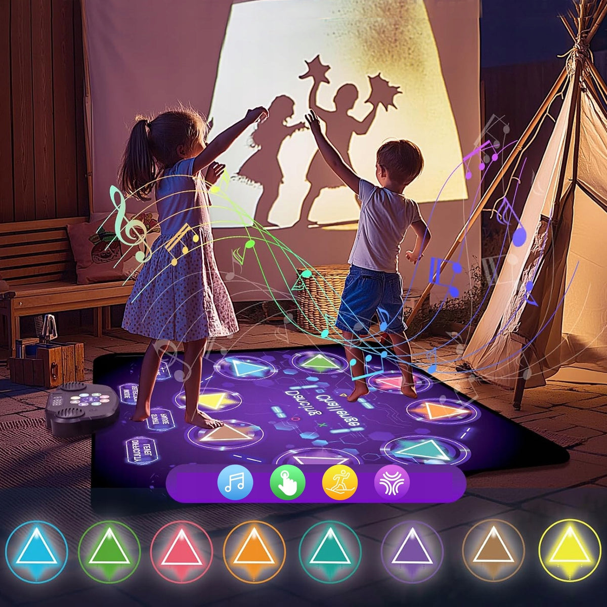 DANCE MAT INTERACTIVE DANCE MAT PARENT-CHILD BLUETOOTH 3 MODES Brand no brand