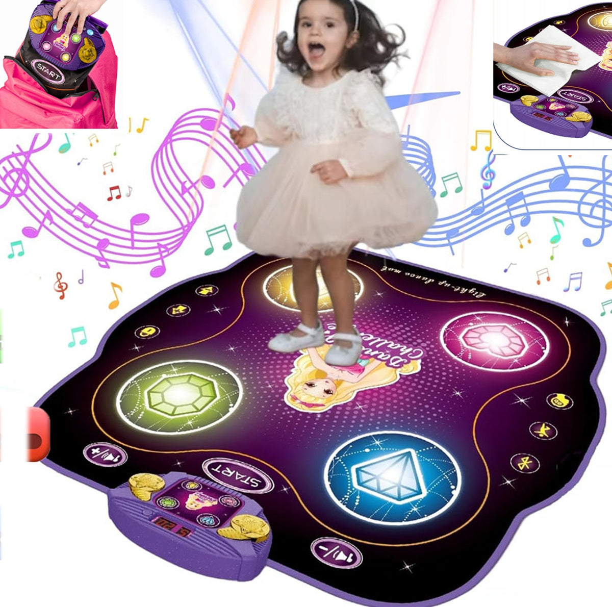 DANCE MAT MUSIC DANCING CHILDREN GAME INTERACTIVE BLUETOOTH DANCE Brand no brand