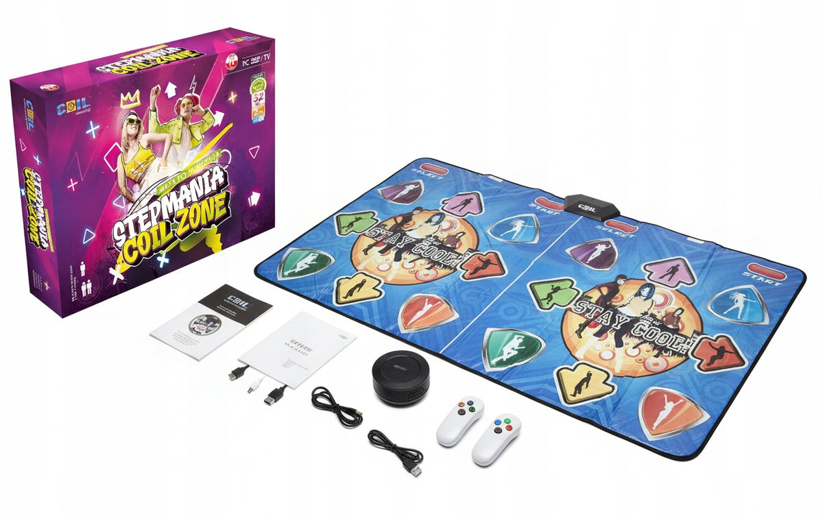 DANCE MAT MUSIC DOUBLE HDMI WIRELESS FOR KIDS 32BIT 6IN1