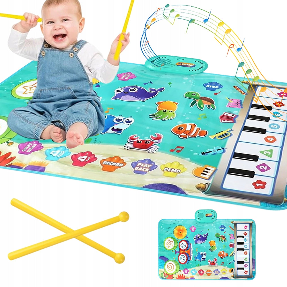 DANCE MAT MUSICAL EDUCATIONAL PIANO FOR CHILDREN SOUNDS OF INSTRUMENTS Brand no brand