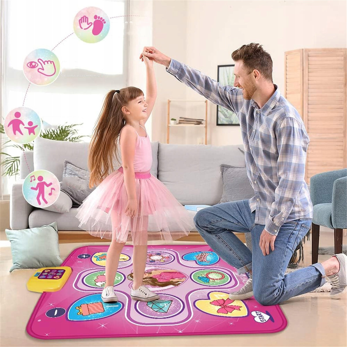 DANCE MAT, TOY FOR CHILDREN FROM 3, 4, 5, YEARS, MUSICAL DANCE MAT Brand no brand