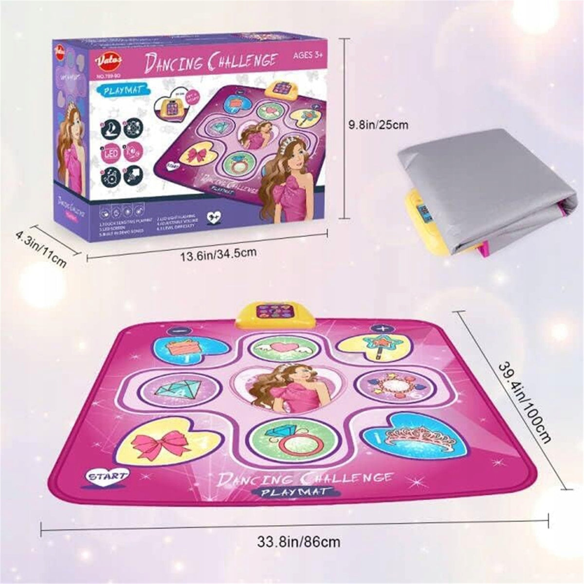 DANCE MAT, TOY FOR CHILDREN FROM 3, 4, 5, YEARS, MUSICAL DANCE MAT Packaging status original