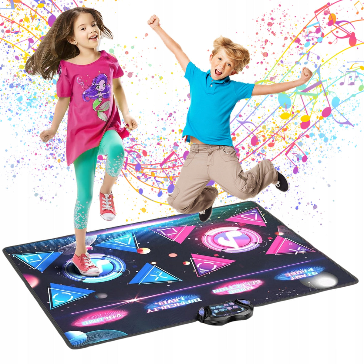 DANCE MAT WITH 12 GAMES AND 3 DIFFICULTY LEVELS PERFECT FOR A GIFT