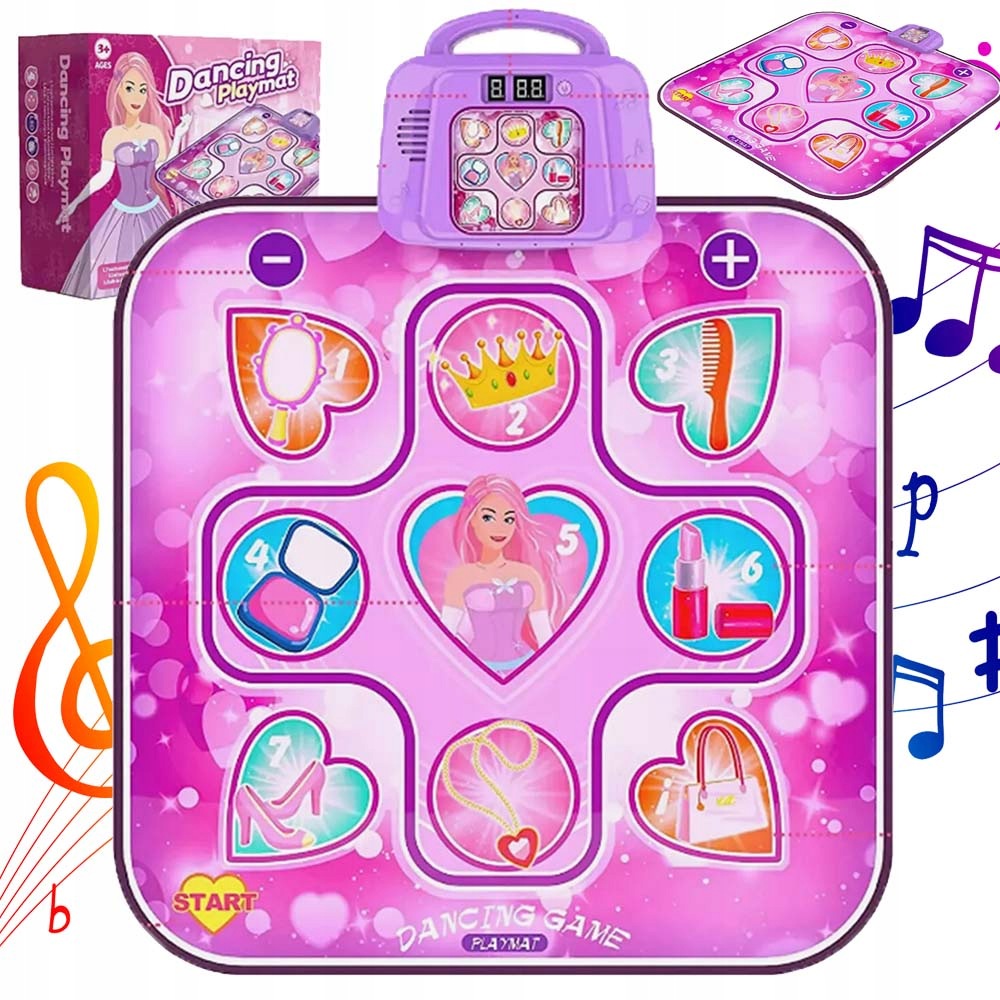 DANCE MAT WITH 6 GAME MODES BUILT-IN SONGS VOLUME CONTROL LED