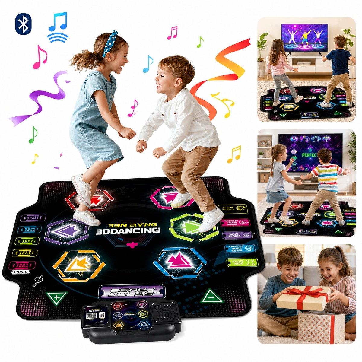 DANCE RUG BLUETOOTH WIRELESS 6-WAY BLACK