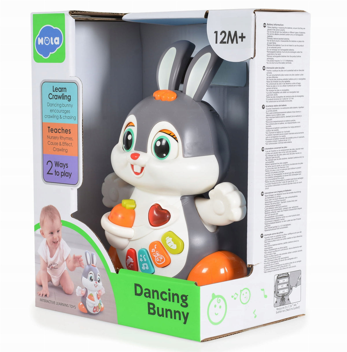 DANCING RABBIT GAME GLOWS FOR CRAWLING 12M+
