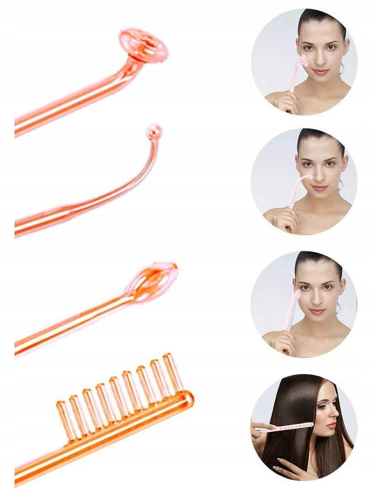 DARSONVAL DERMA WAND 4 PELLETS PRO DARSONWAL FOR FACIAL SKIN STRONG Medical device no