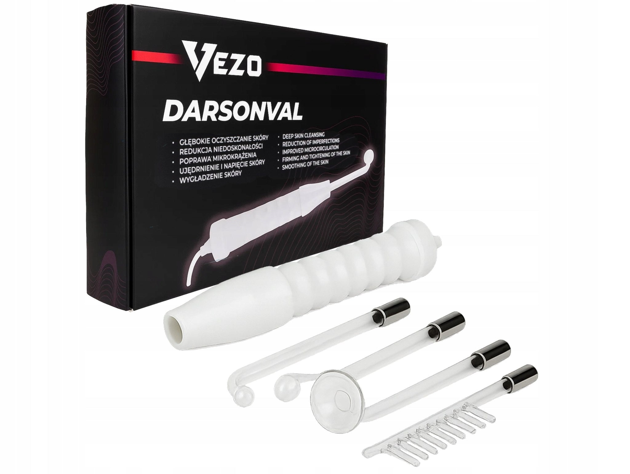 DARSONVAL FACE DEVICE Derma Wand Pro 4 Pellets Premium Electrodes Packaging status original