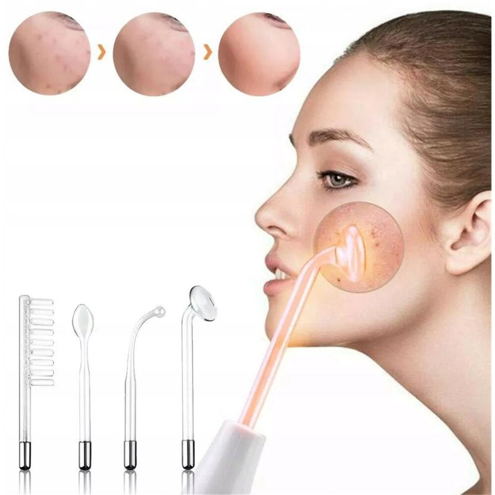 DARSONVAL OZONE COSMETIC APPARATUS FOR ACNE SCARS 4 ELECTRODES 10W Medical device no