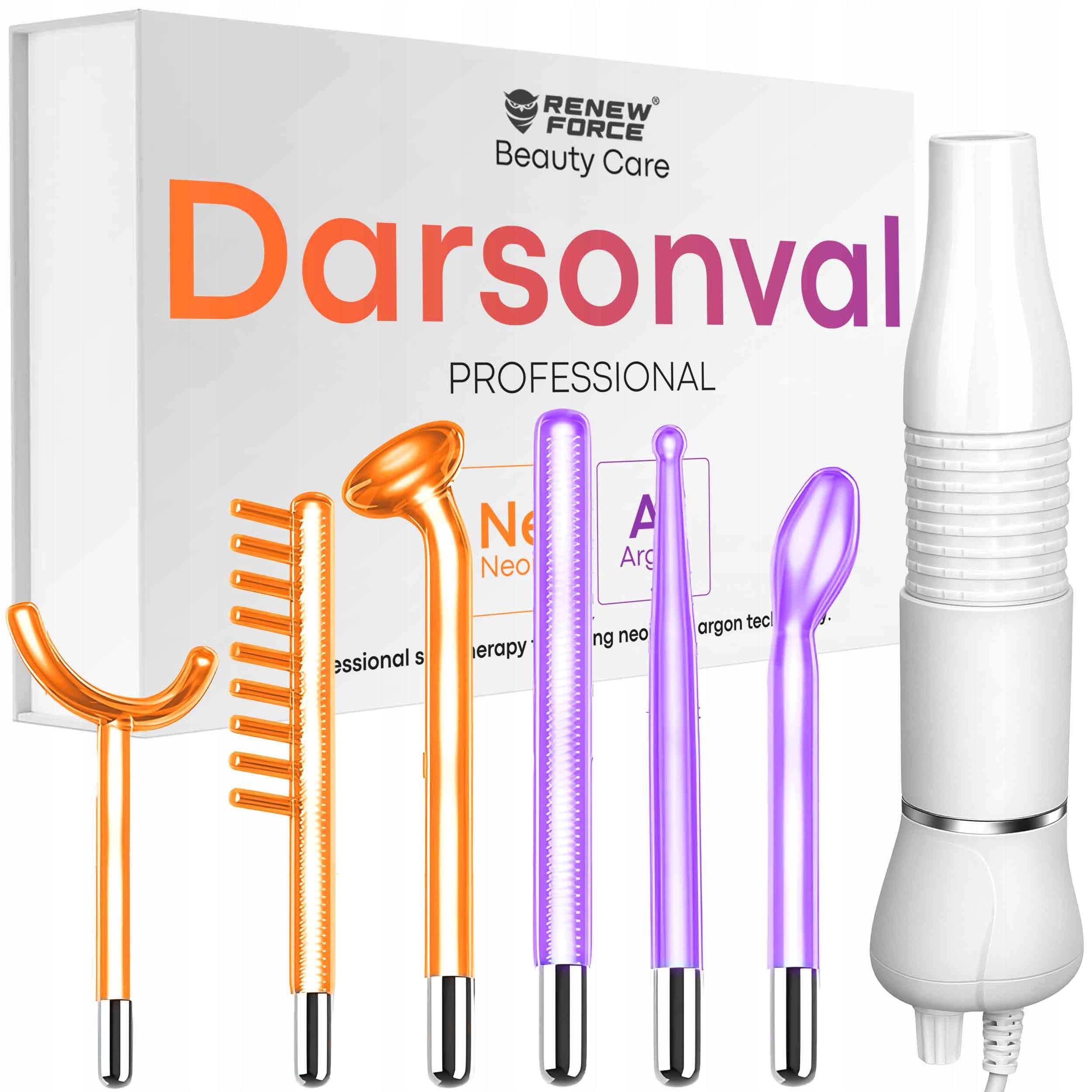 DARSONVAL OZONE THERAPY + ARGAN Smooth Adjustment 6 PELOT Set XXL 30W