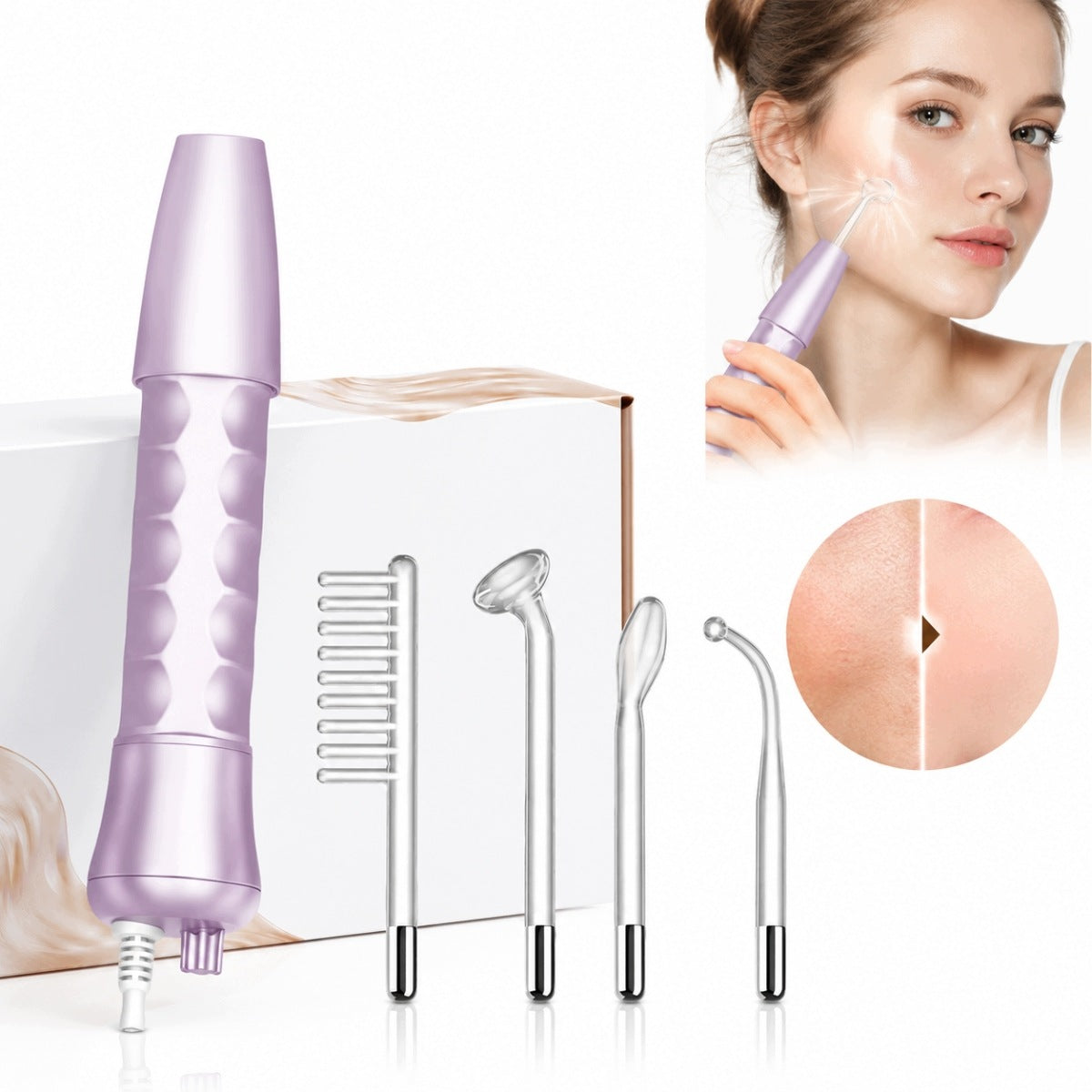 DARSONVAL OZONE THERAPY Smooth Adjustment 4 PELOT Set 30W