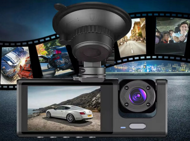 DASH CAM RECORDER KADY FULL HD 3 LENSES FOR TAXI UBER BOLT Memory card included none