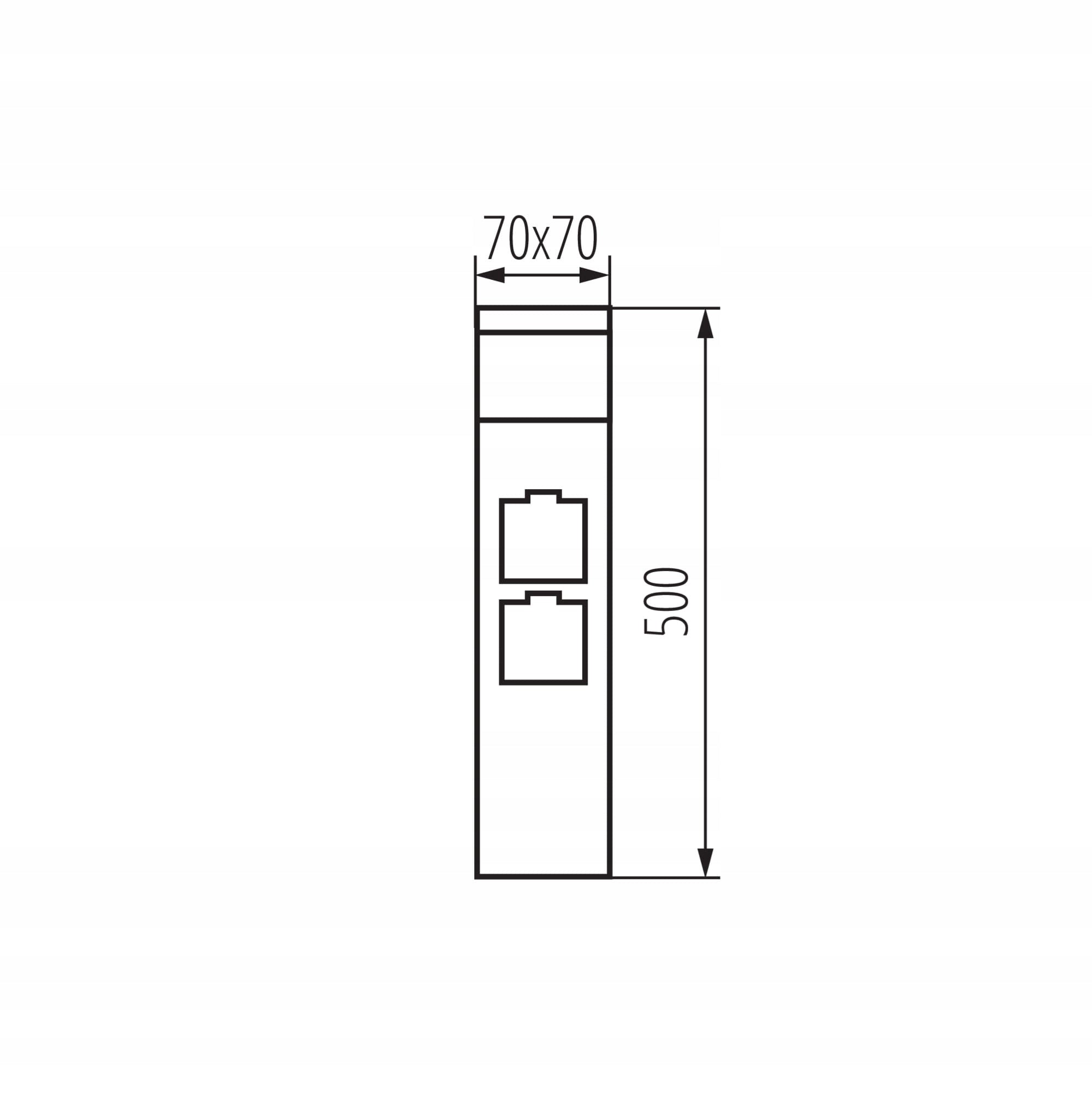 DASTEN 50 F SO B garden post with French sockets anthracite 38765 Brand Kanlux