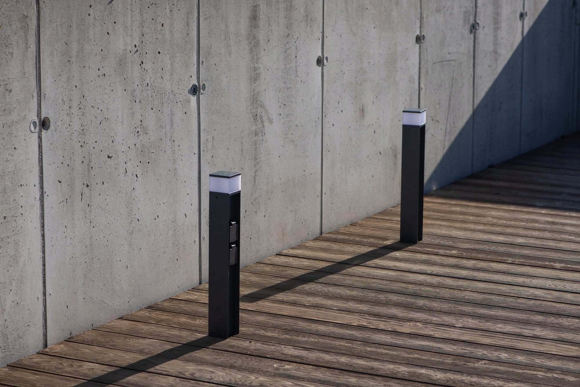DASTEN 50 S SO B garden post with sockets Schuko anthracite 38770 Kanlux Product height 50 cm