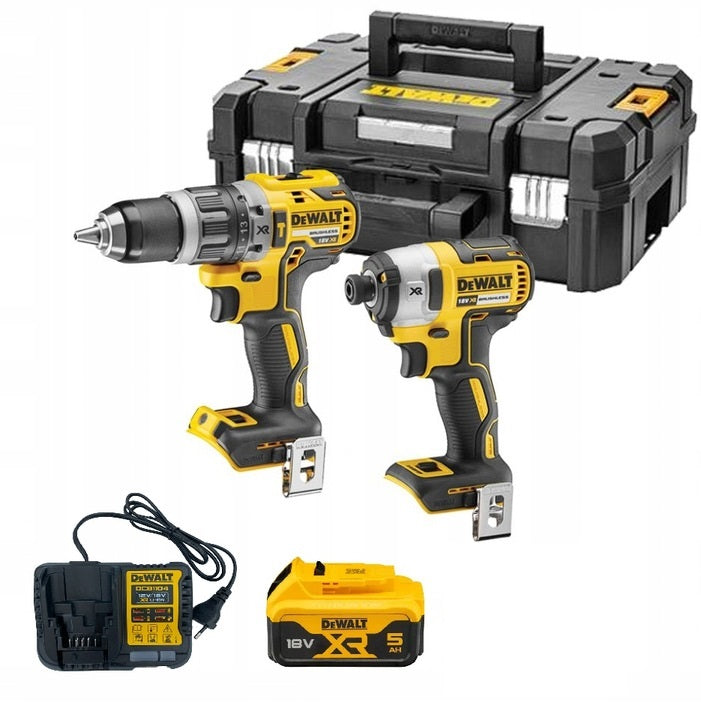 DCK266P1T DEWALT SCREWDRIVER DCD796 SCREWDRIVER DCF887 with AKUM. 1x5Ah CHARGER