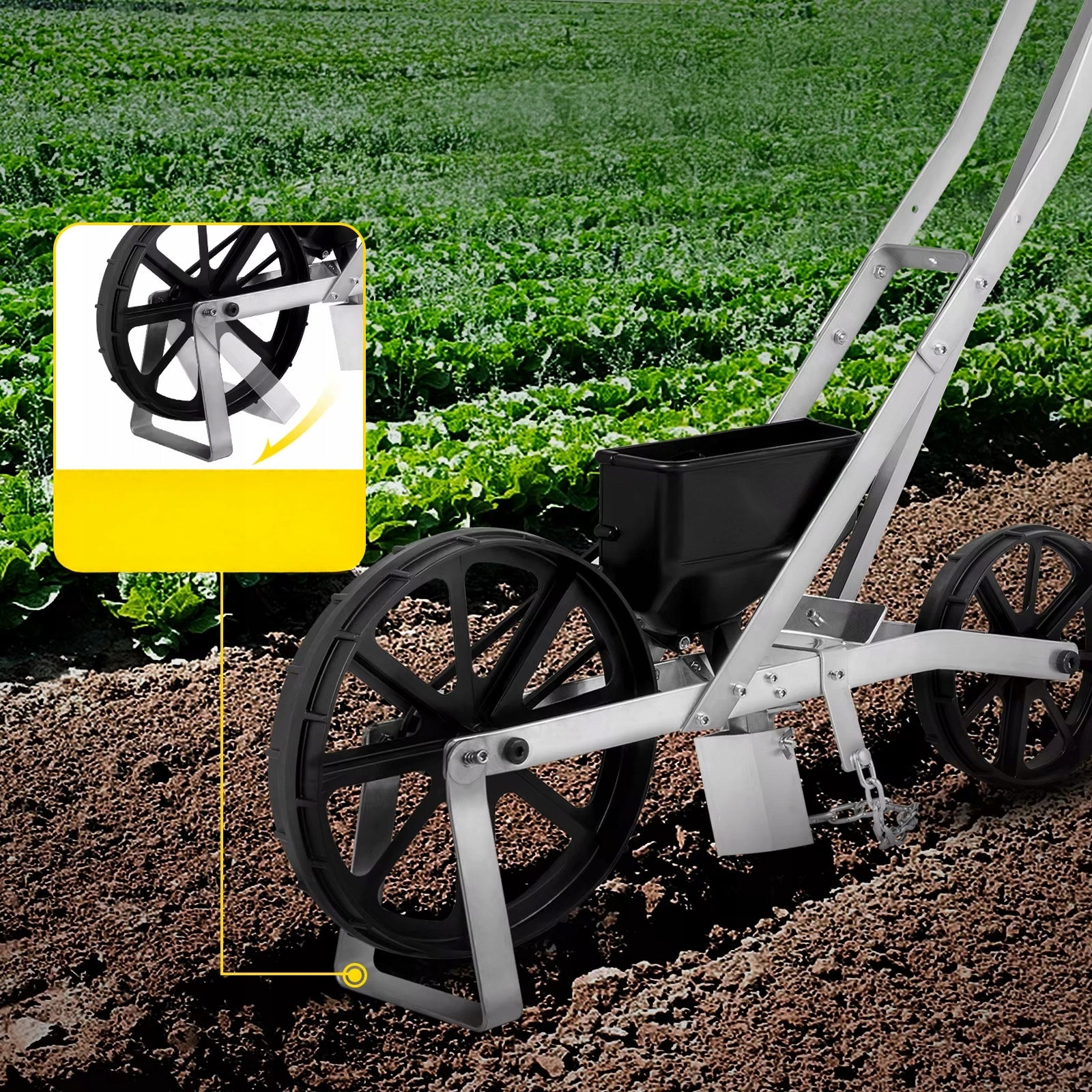 DECENT METAL GARDEN SEED DRILL WITH DIFFERENT DISCS INCLUDED Brand Vevor
