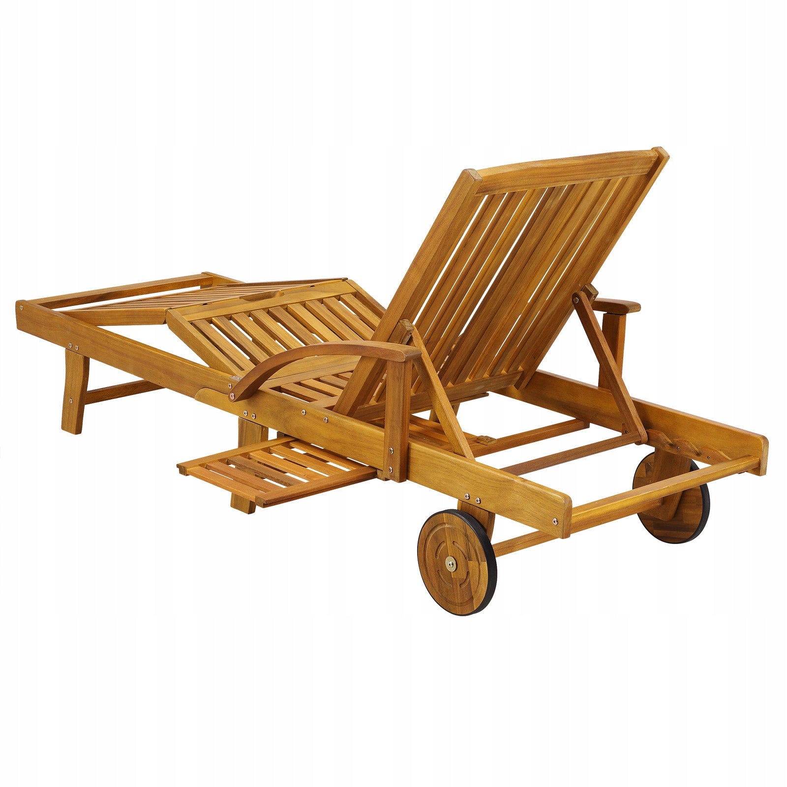 DECKCHAIR WOODEN GARDEN BALCONY TERRACE SOLID WITH DRINK HOLDERS COMFORT Manufacturer code SKŁADANY WYGODNY DUŻY SOLIDNY