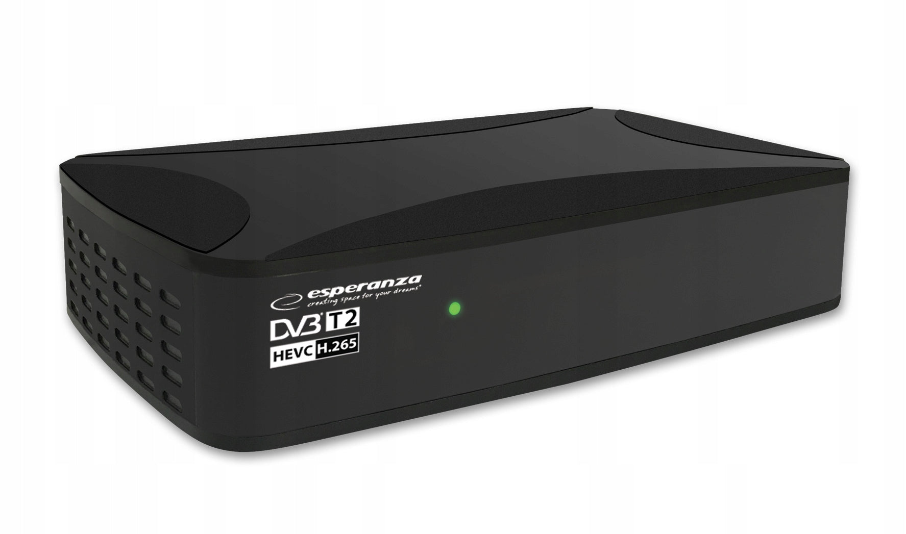 DECODER TERRESTRIAL TV TUNER HD DVB-T2 HEVC H.26 USB SCART HDMI + REMOTE CONTROL Brand Esperanza