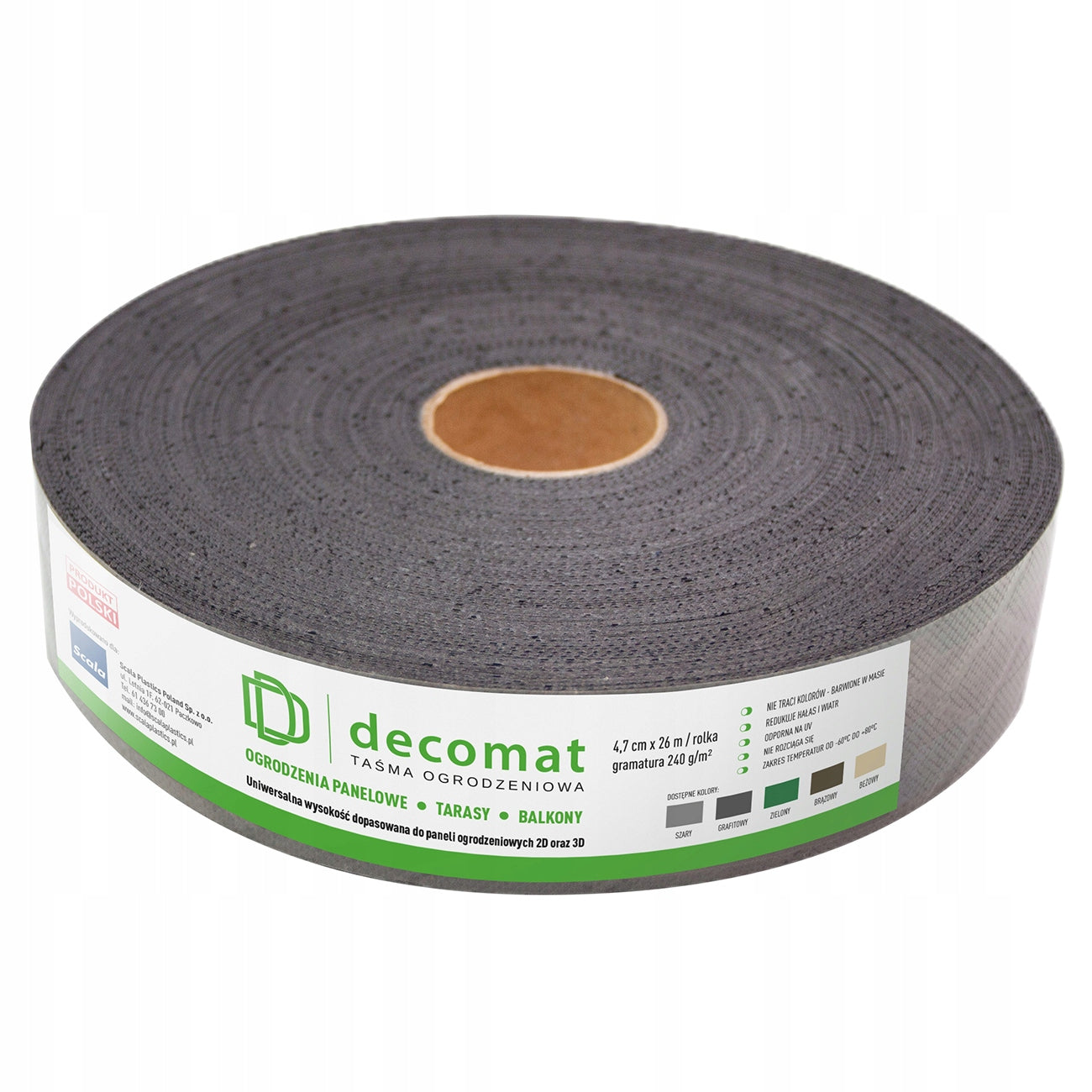 DECOMAT FENCING TAPE 4,7CM X 26MB GRAPHITE