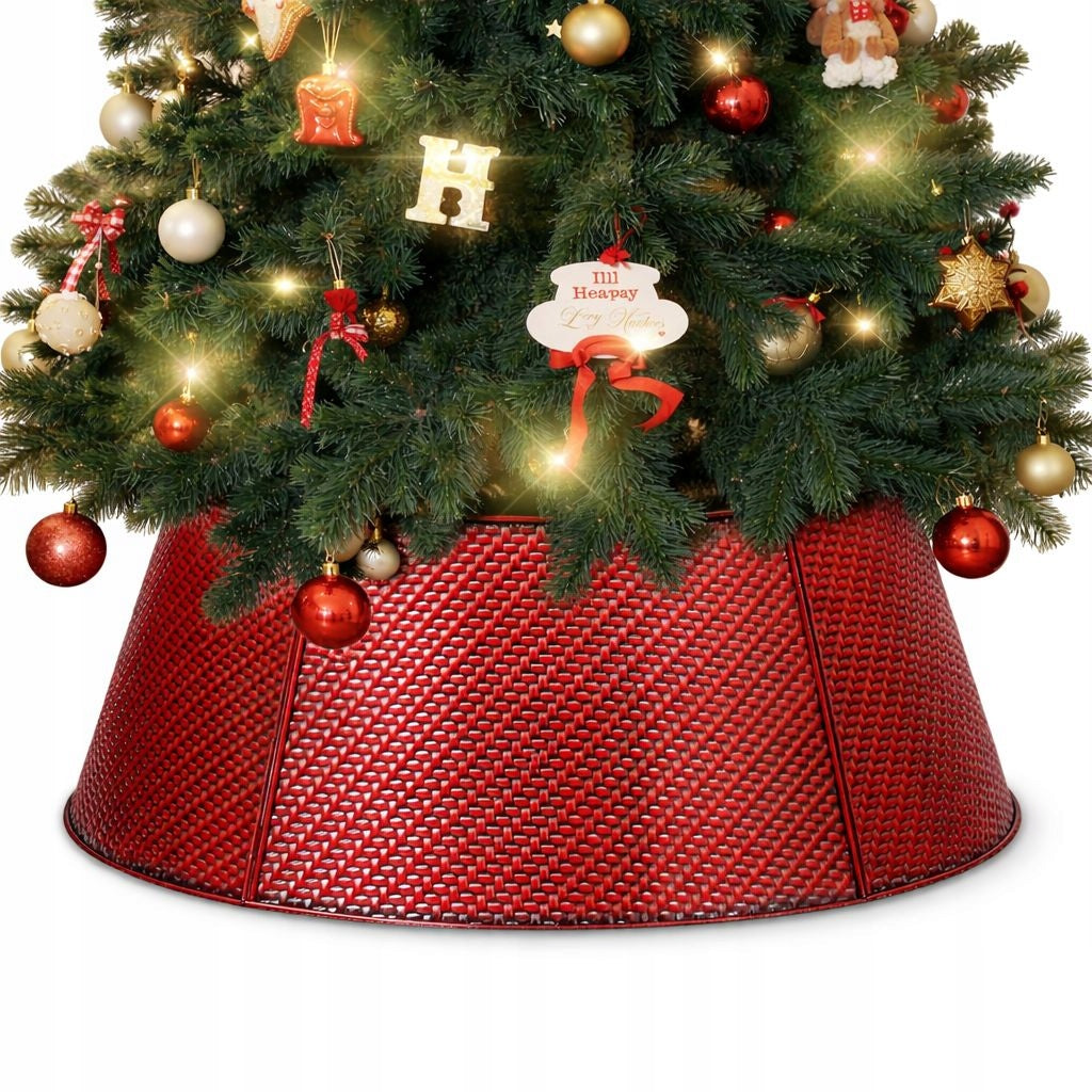 DECORATIVE CHRISTMAS TREE COLLAR Christmas tree collar stand cover d.70cm IU9