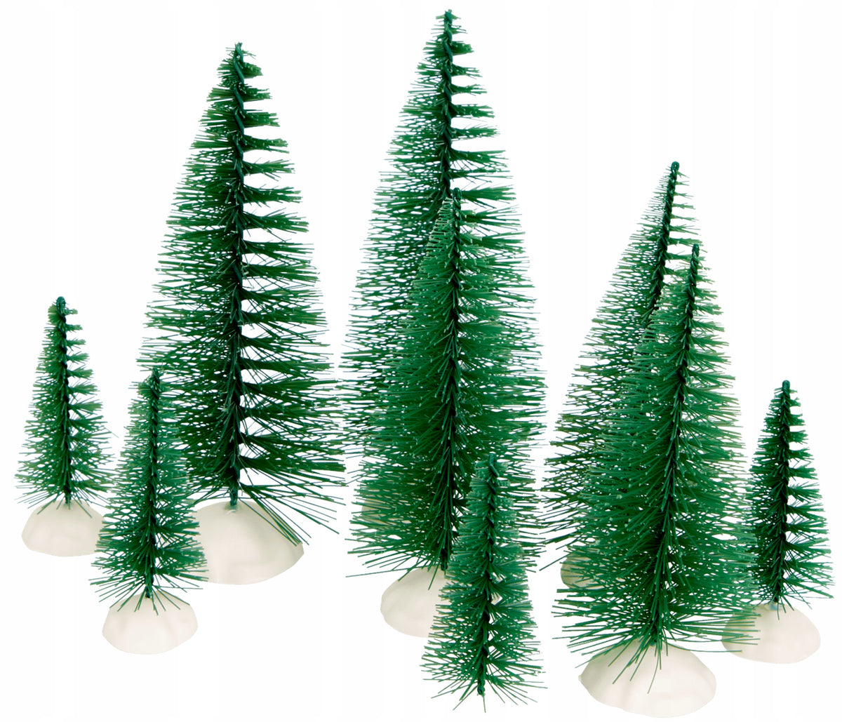 DECORATIVE CHRISTMAS TREES FOR CHRISTMAS VILLAGE NATIVITY SCENE SET OF 20 PIECES mix Manufacturer code 3001941