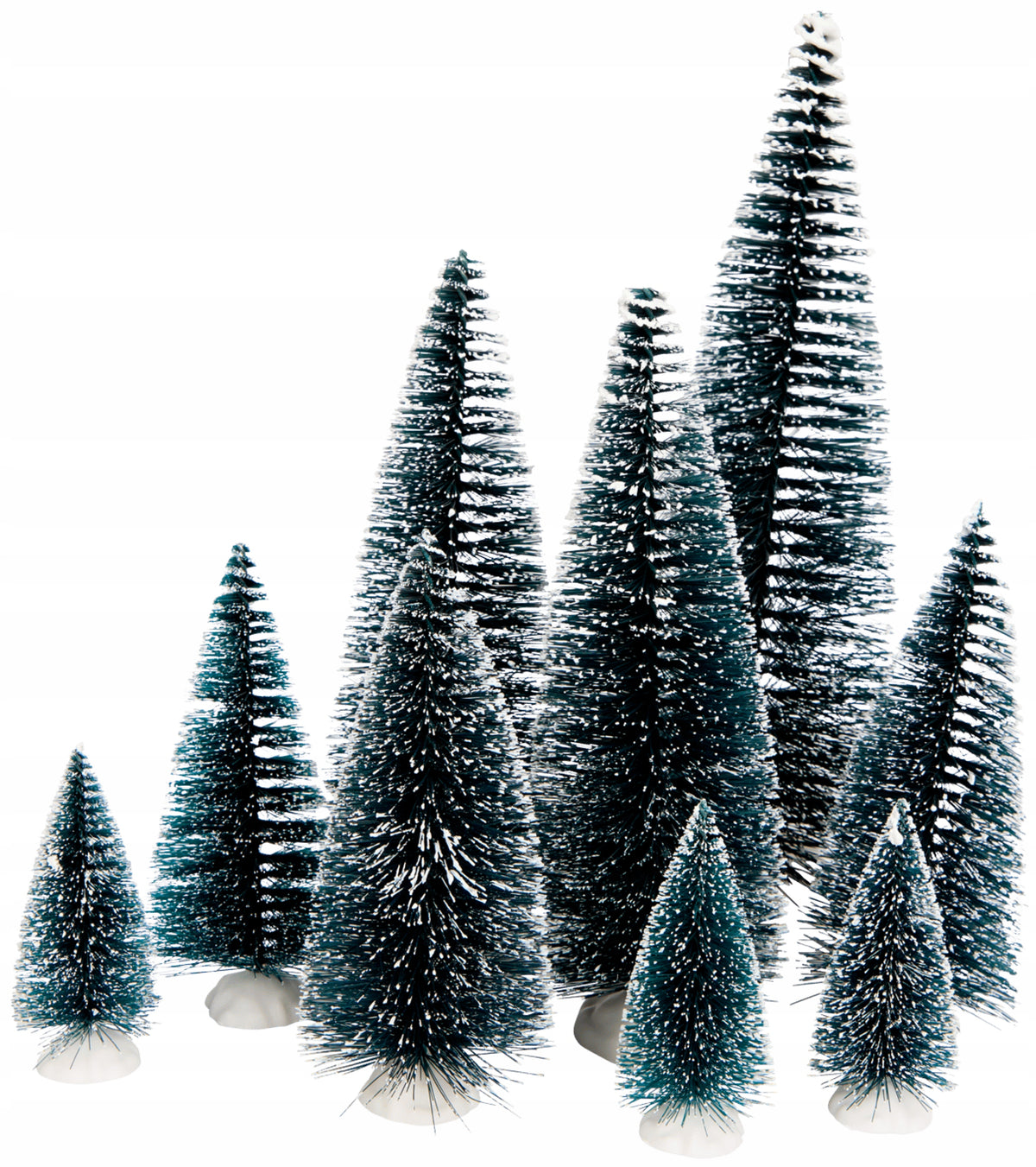DECORATIVE CHRISTMAS TREES FOR CHRISTMAS VILLAGE NATIVITY SCENE SET OF 20 PIECES mix Packaging status original
