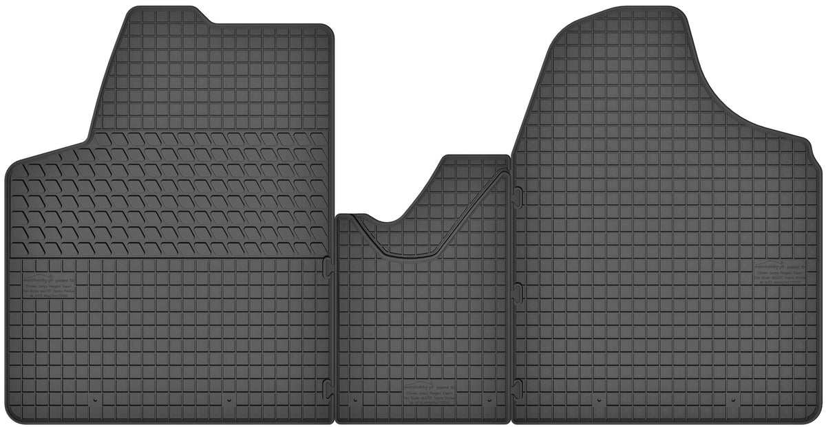 DEDICATED RUBBER MATS for Fiat Scudo II (2006-2016)