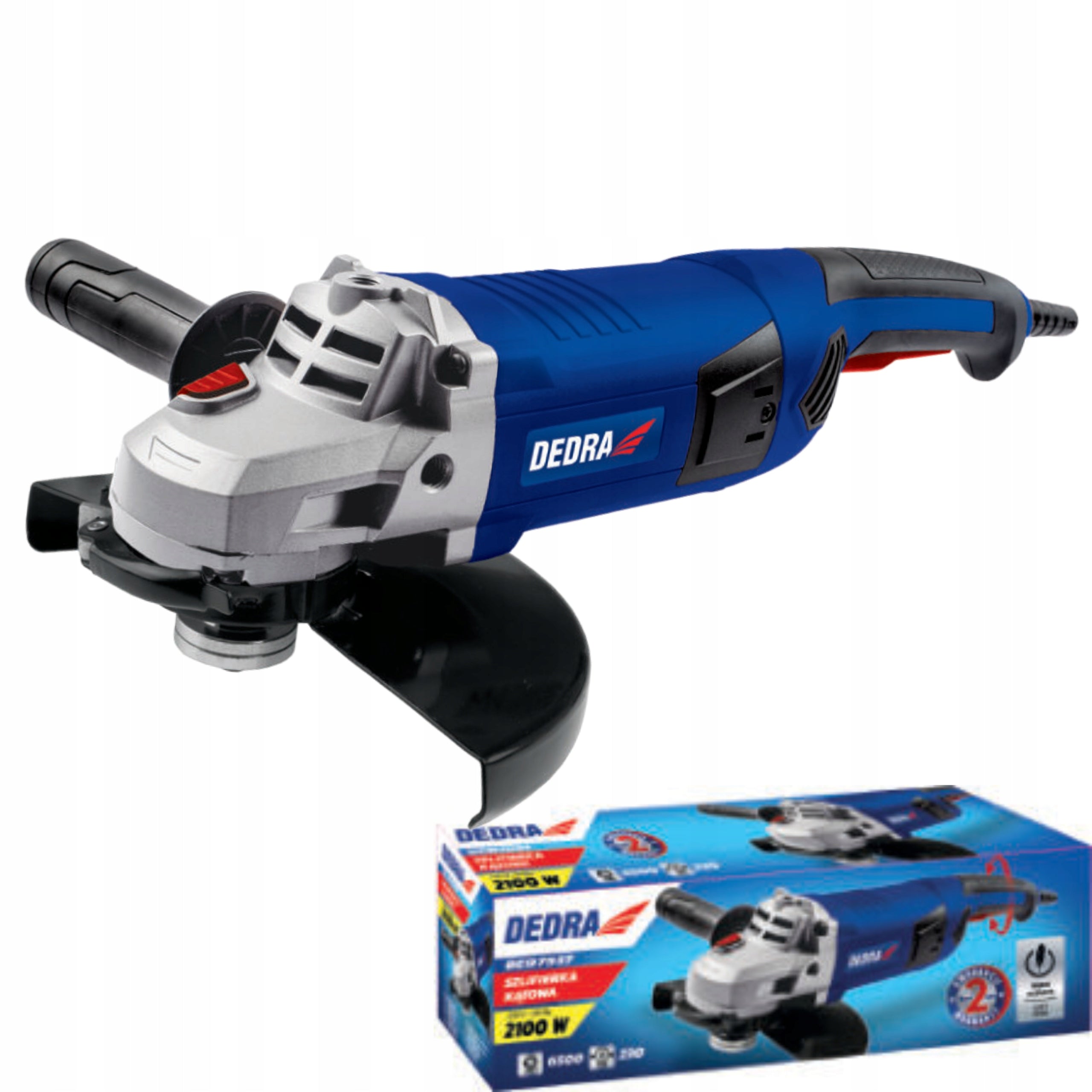 DEDRA ANGLE GRINDER ANGLE DIAX CUTTING GRINDING 230MM 2100W DED7937 Manufacturer code DED7937