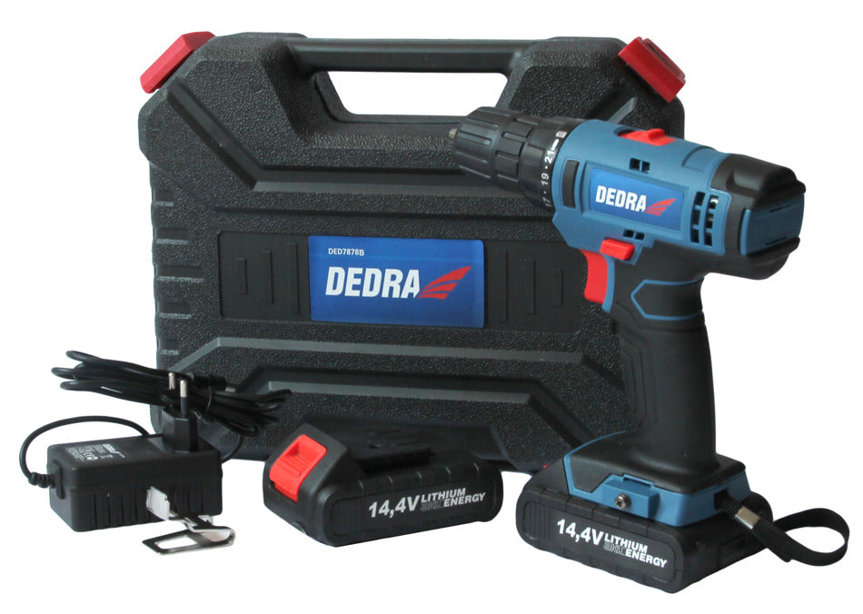 DEDRA DED7878B Drilling machine in 2aku case. Brand Dedra