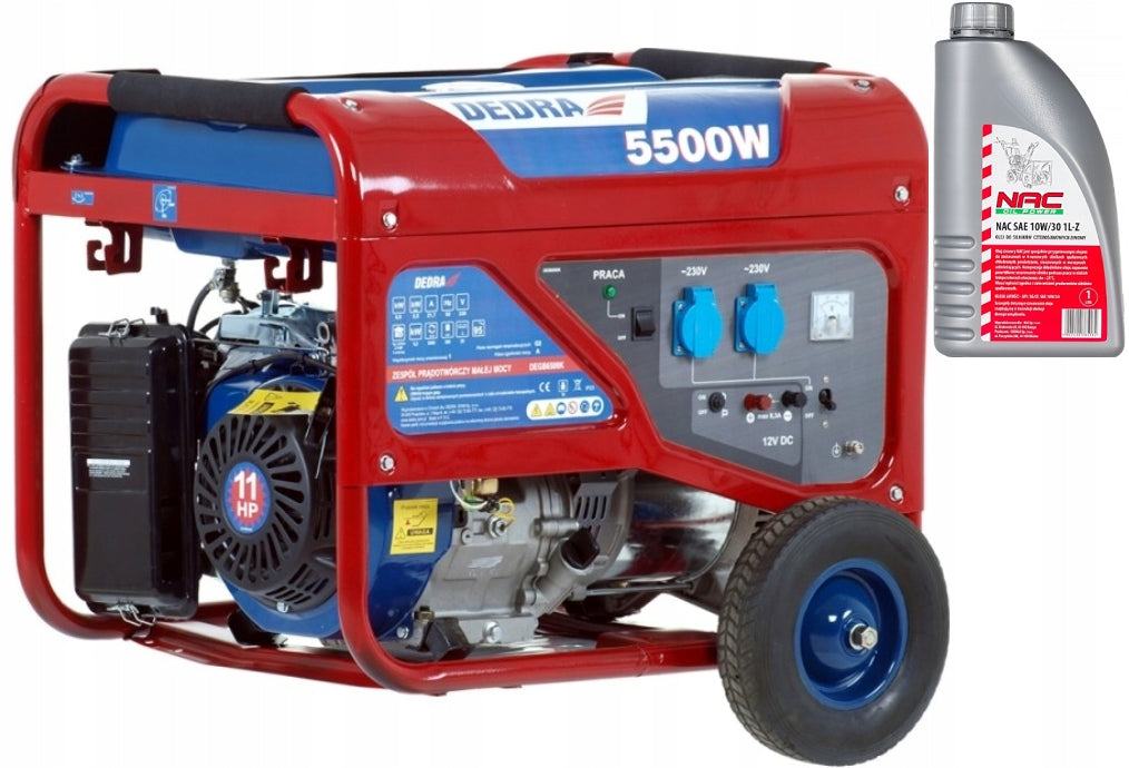 DEDRA GENERATOR SET 5500W 12V / 230V 5,5KW + OIL