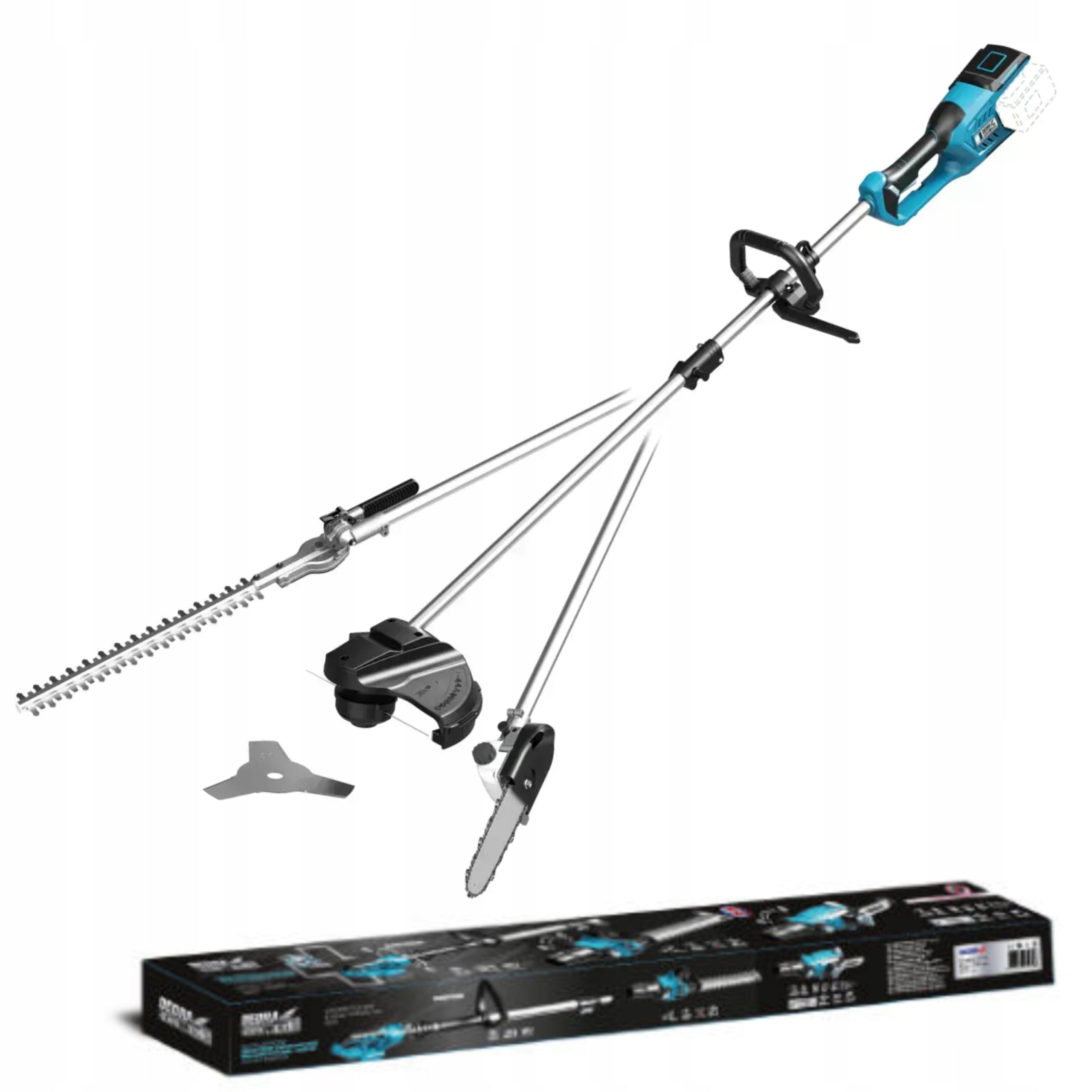 DEDRA HEDGE TRIMMER SAW PRUNER BRUSHLESS SCYTHE 4IN1 AKU 18V