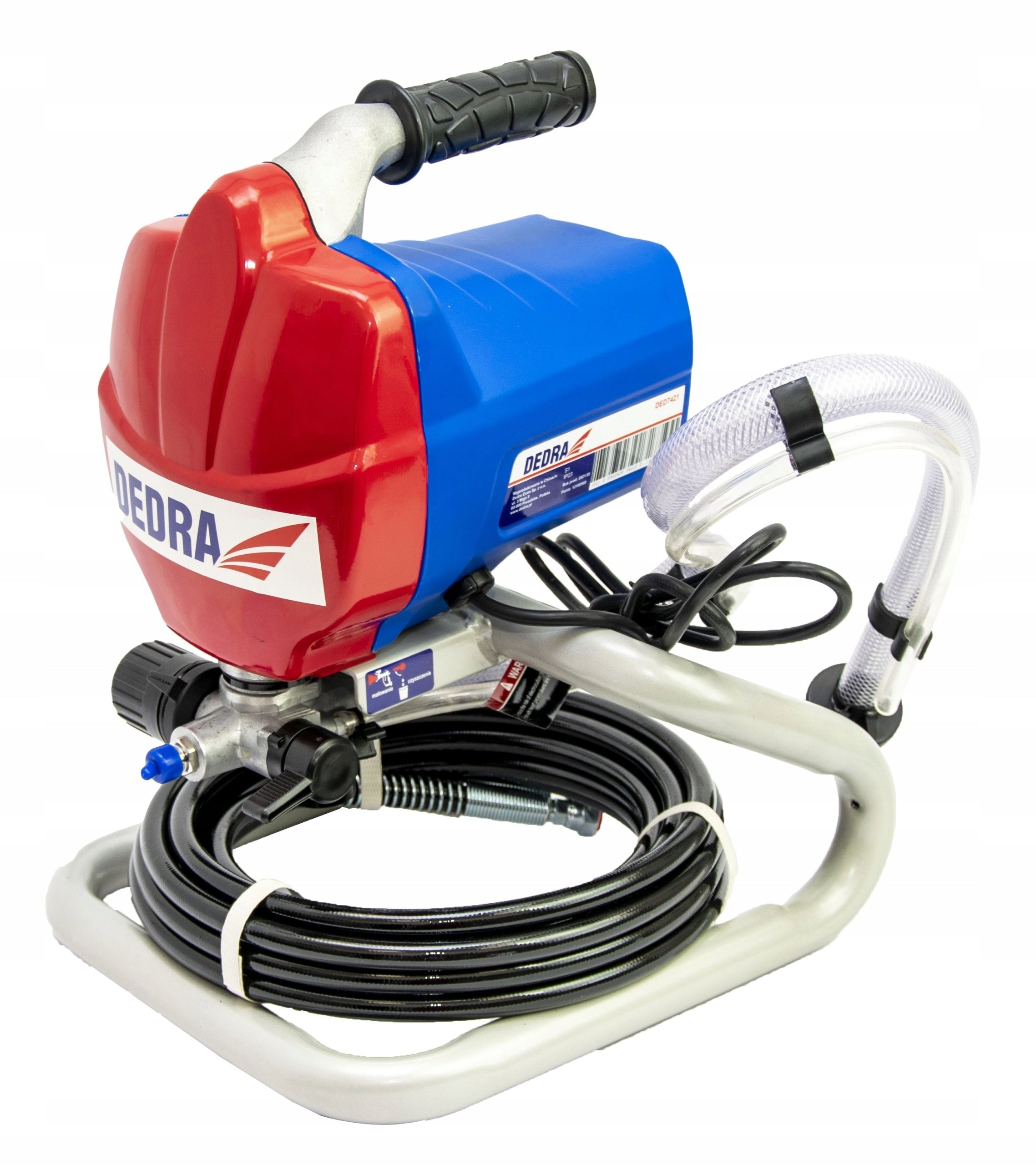 DEDRA HYDRODYNAMIC PAINT SPRAYER FOR WALL SPRAY PAINTING Manufacturer code DEDRA7421