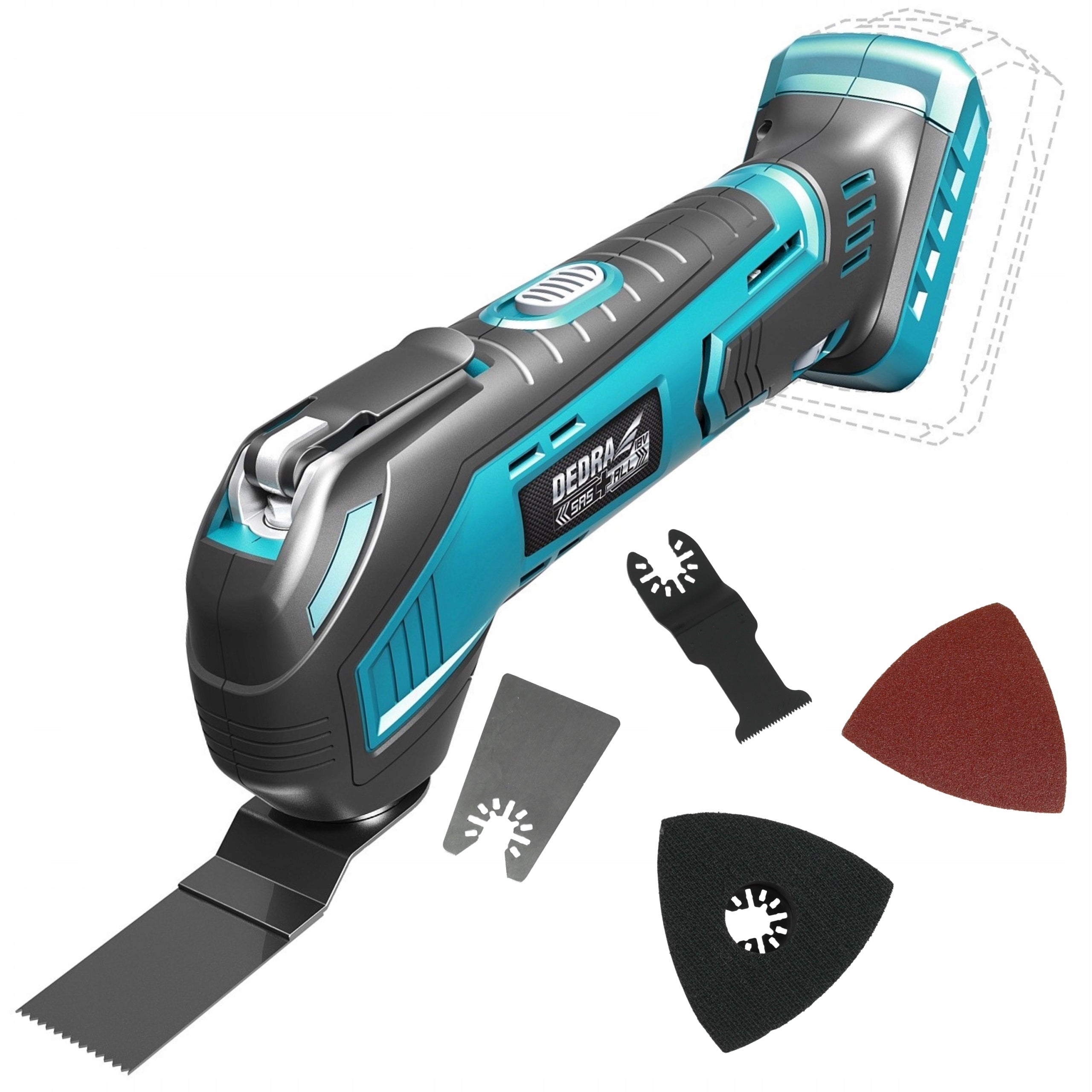 DEDRA MULTIFUNCTIONAL DEVICE GRINDER 18V MultiTool DED7059 ADJUSTMENT Supply voltage 18 V