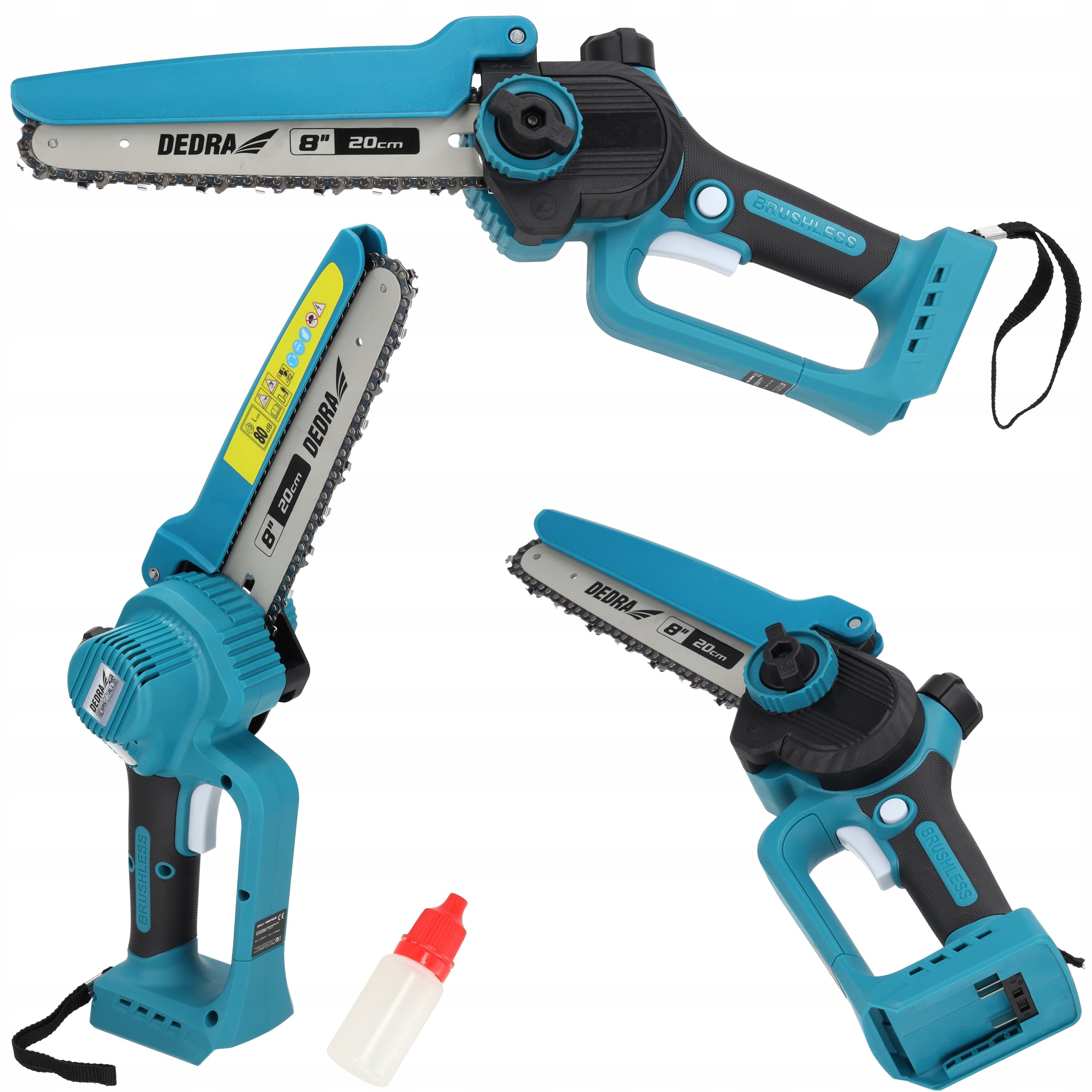 DEDRA Mini chainsaw aku brushless 18V SAS+ALL DED7181S Manufacturer code DED7181S z silnikiem bezszczotkowym