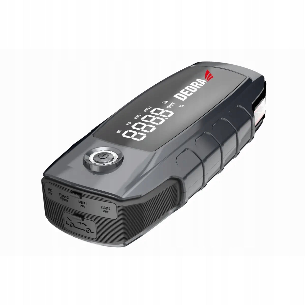 DEDRA Powerbank with engine start function 16000mAh, LCD DEPP1600