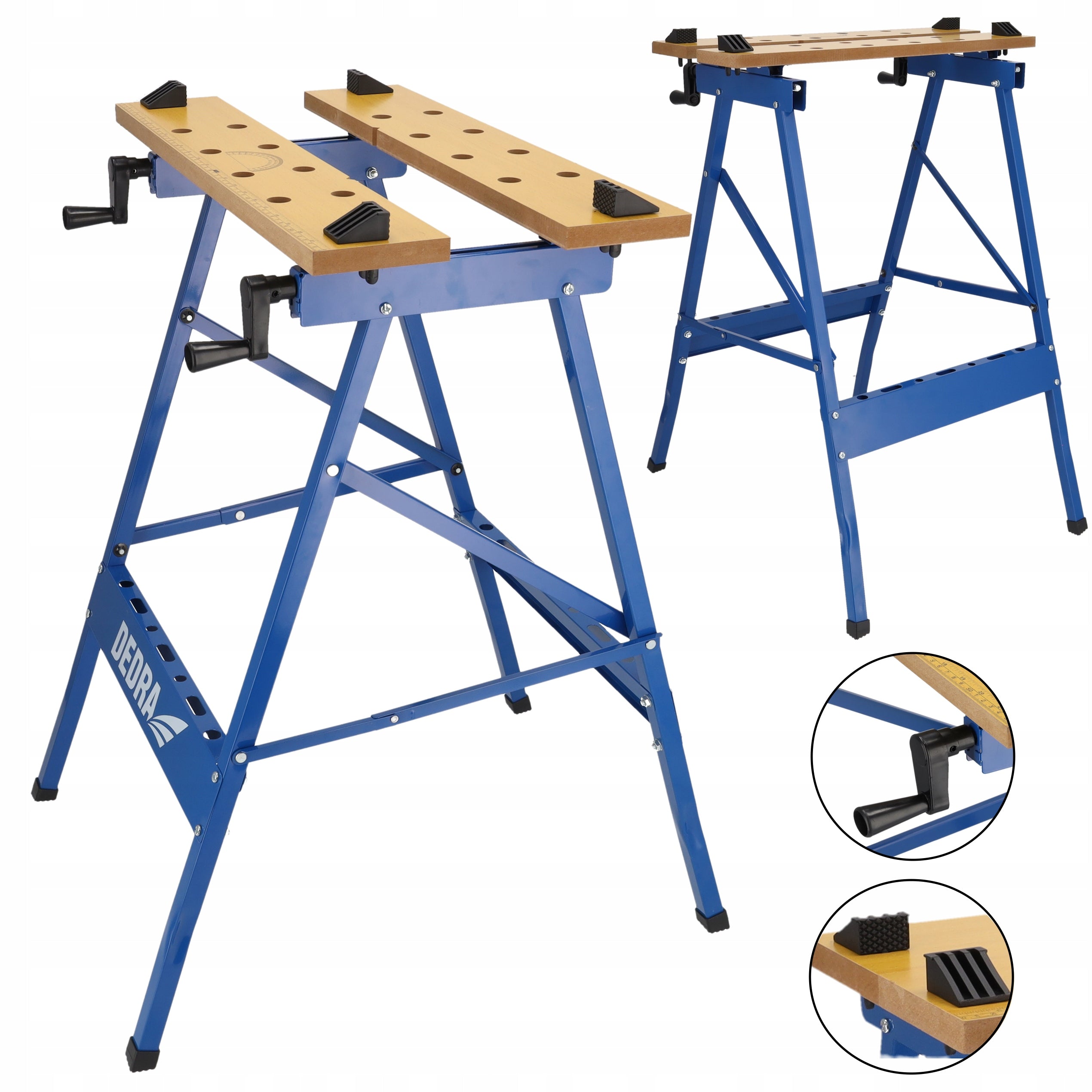 DEDRA WORK TABLE Folding Workbench 100kg Adjustable Portable Manufacturer code N111