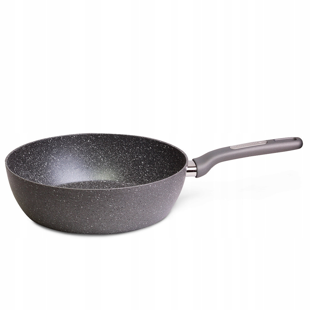DEEP FRYING PAN 28CM WITH GRANITE COATING INDUCTION GAS Packaging status original
