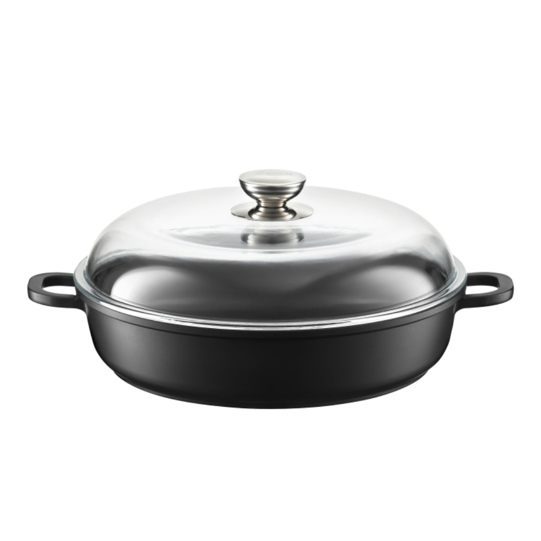 DEEP MAGNATE PAN WITH LID 28 CM ALUMINUM GAS INDUCTION AMBITION Brand Ambition
