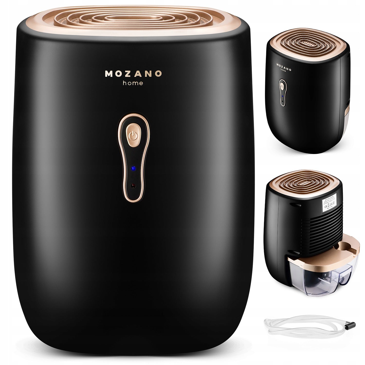 DEHUMIDIFIER 800ML COMPACT MOISTURE ABSORBER BLACK AND GOLD