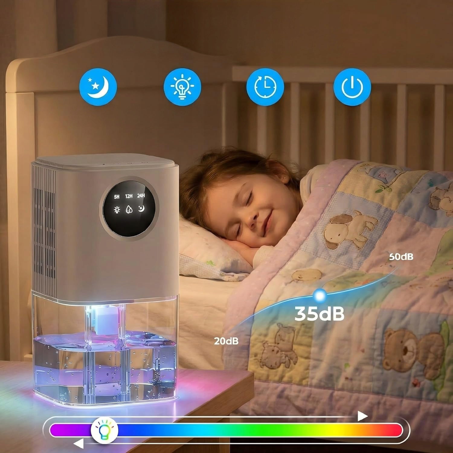 DEHUMIDIFIER ABSORBER INTELLIGENT AUTOMATIC SHUT-OFF 1,7L Manufacturer code HO-0420A1