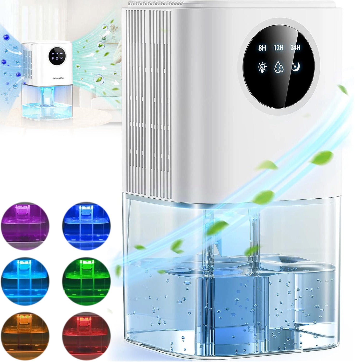 DEHUMIDIFIER ABSORBER INTELLIGENT AUTOMATIC SHUT-OFF 1,7L