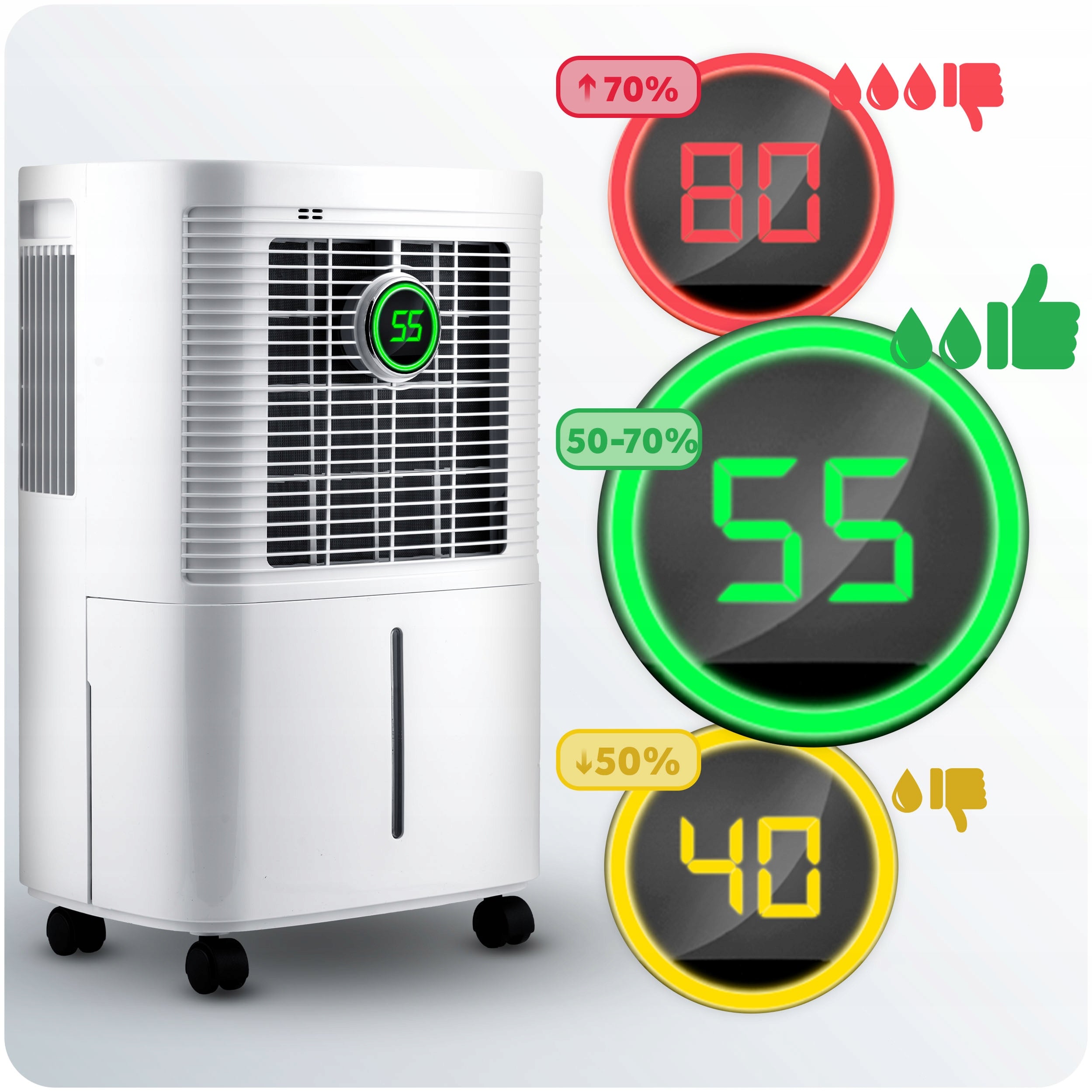 DEHUMIDIFIER COMPRESSOR MOISTURE ABSORBER 12L HYGROSTAT TIMER Manufacturer code 352500